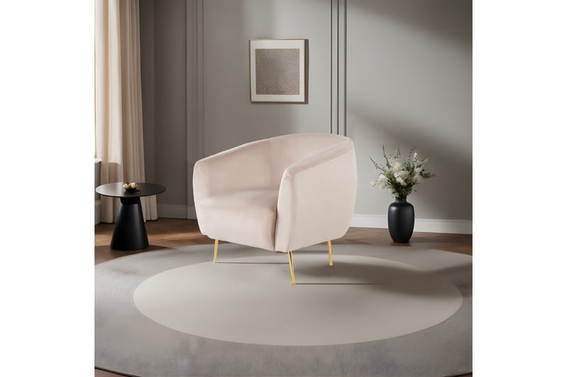 Fåtölj Narayn - Beige - Möbler - Fåtölj & stolar - Fåtölj