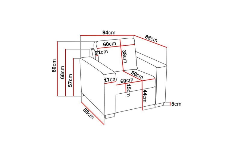 Fåtölj Nevada - Beige - Möbler - Fåtölj & stolar - Fåtölj