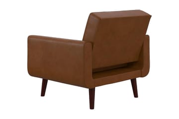 Fåtölj Nola Konstläder/Ljusbrun - Dorel Home - Möbler - Fåtölj & stolar - Fåtölj