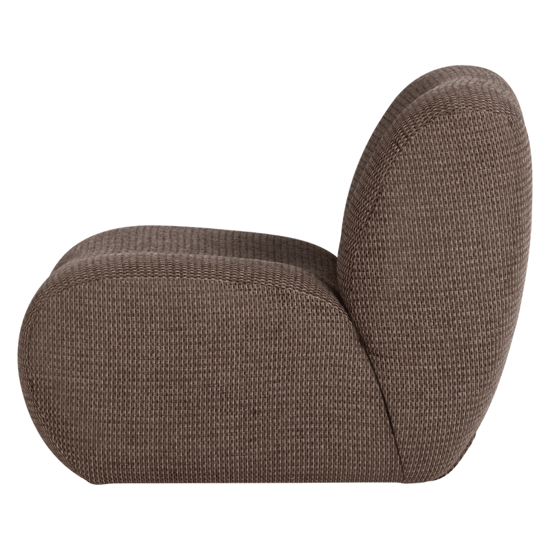 Fåtölj Nomu - Brun Melange - Möbler - Fåtölj & stolar - Fåtölj - Fåtölj utan armstöd