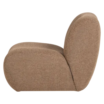 Fåtölj Nomu - Ljusbrun Melange - Möbler - Fåtölj & stolar - Fåtölj - Fåtölj utan armstöd