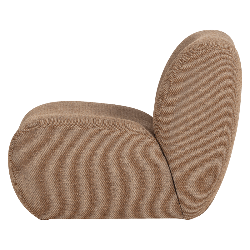 Fåtölj Nomu - Ljusbrun Melange - Möbler - Fåtölj & stolar - Fåtölj - Fåtölj utan armstöd