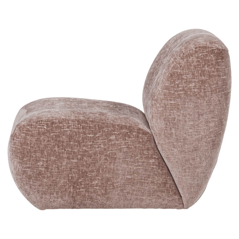 Fåtölj Nomu - Ljusrosa - Möbler - Fåtölj & stolar - Fåtölj - Fåtölj utan armstöd