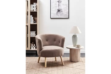 Fåtölj Odenzen Brunt/ljust trä - Brunt/ljust trä - Möbler - Fåtölj & stolar - Fåtölj - Fåtölj utan armstöd