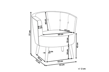 Fåtölj Odenzen Brunt/ljust tr ä - Brunt/ljust trä - Möbler - Fåtölj & stolar - Fåtölj - Fåtölj utan armstöd