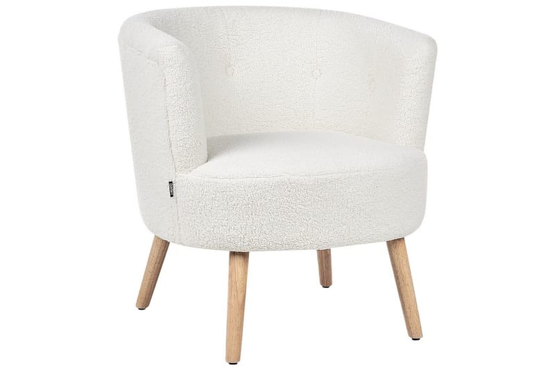 Fåtölj Odenzen Vit/ljust trä - Vit/ljust trä - Möbler - Fåtölj & stolar - Fåtölj - Fåtölj utan armstöd