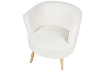 Fåtölj Odenzen Vit/ljust trä - Vit/ljust trä - Möbler - Fåtölj & stolar - Fåtölj - Fåtölj utan armstöd