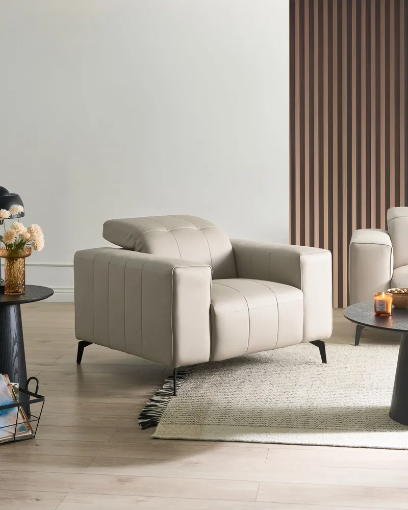 Fåtölj Ommel - Ljusbeige - Möbler - Fåtölj & stolar - Fåtölj - Biofåtölj & reclinerfåtölj