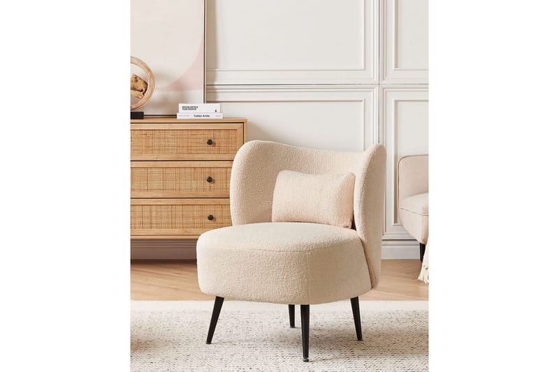 Fåtölj Otsby - Beige, svart - Möbler - Fåtölj & stolar - Fåtölj - Fåtölj utan armstöd