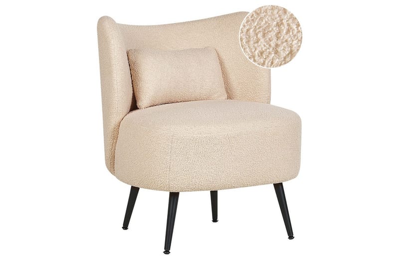 Fåtölj Otsby - Beige, svart - Möbler - Fåtölj & stolar - Fåtölj - Fåtölj utan armstöd