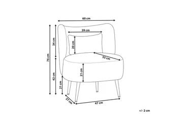 Fåtölj Otsby - Grön, Svart - Möbler - Fåtölj & stolar - Fåtölj - Fåtölj utan armstöd