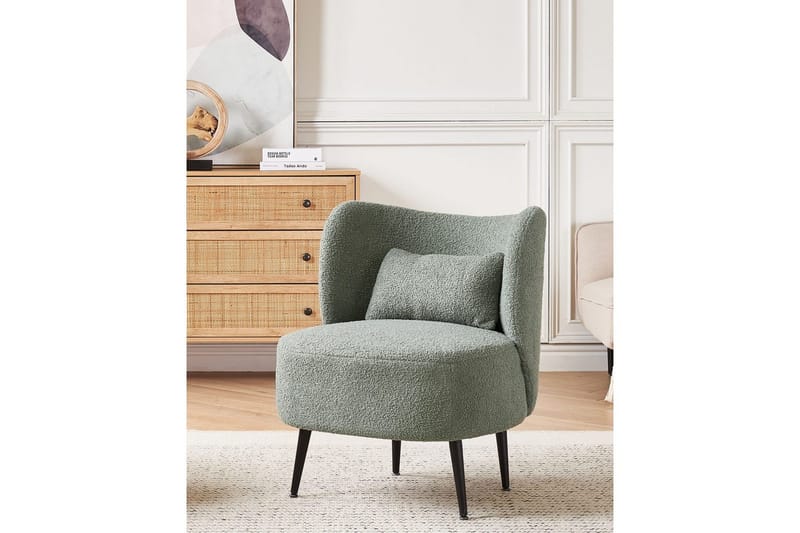 Fåtölj Otsby - Grön, Svart - Möbler - Fåtölj & stolar - Fåtölj - Fåtölj utan armstöd