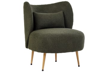 Fåtölj Otsby II Mörkgrön/ljust trä - Mörkgrön/ljust trä - Möbler - Fåtölj & stolar - Fåtölj - Fåtölj utan armstöd