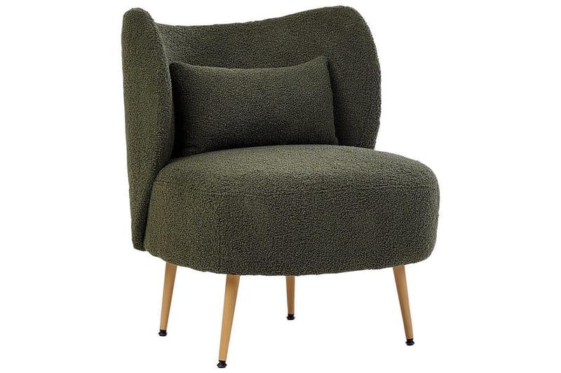 Fåtölj Otsby II Mörkgrön/ljust trä - Mörkgrön/ljust trä - Möbler - Fåtölj & stolar - Fåtölj - Fåtölj utan armstöd