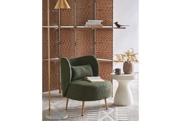 Fåtölj Otsby II Mörkgrön/ljust trä - Mörkgrön/ljust trä - Möbler - Fåtölj & stolar - Fåtölj - Fåtölj utan armstöd