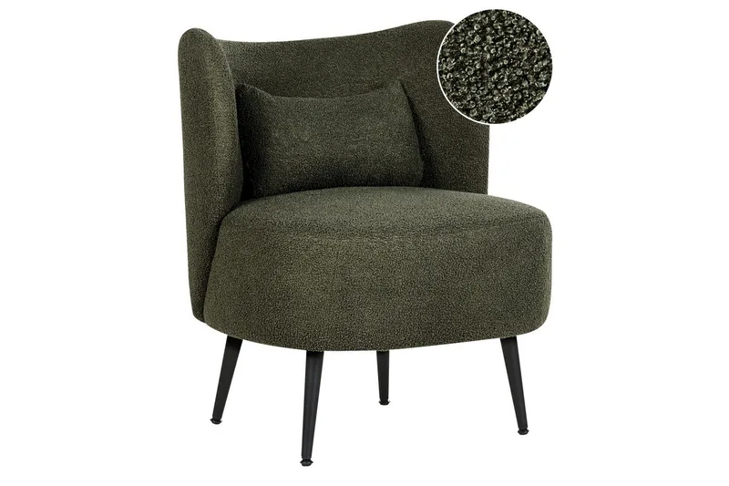 Fåtölj Otsby, Mörkgrön, Svart
