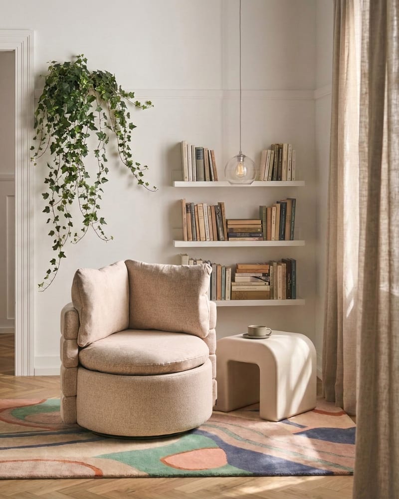 Fåtölj Randers - Beige - Möbler - Fåtölj & stolar - Fåtölj - Clubfåtölj