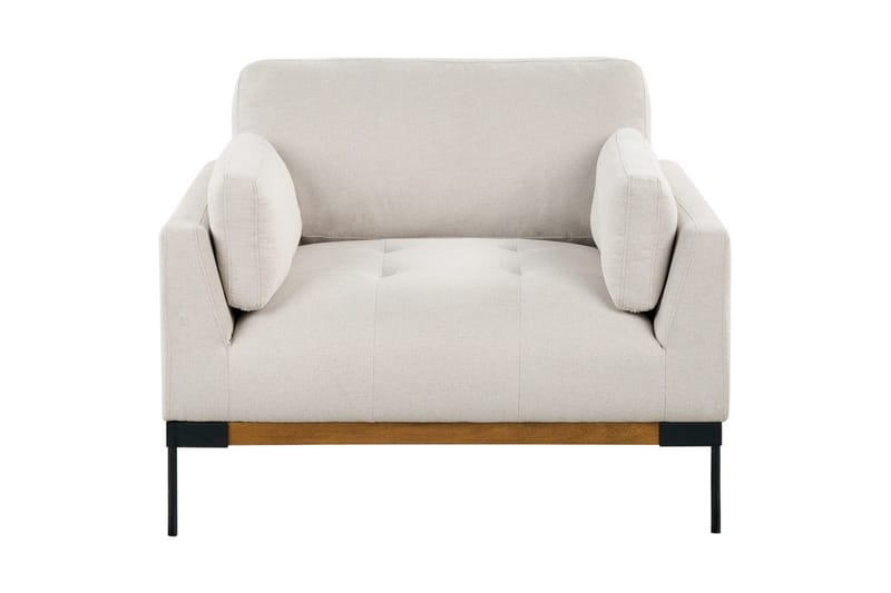 Fåtölj Skaven Beige/svart - Beige/svart - Möbler - Fåtölj & stolar - Fåtölj - Fåtölj utan armstöd