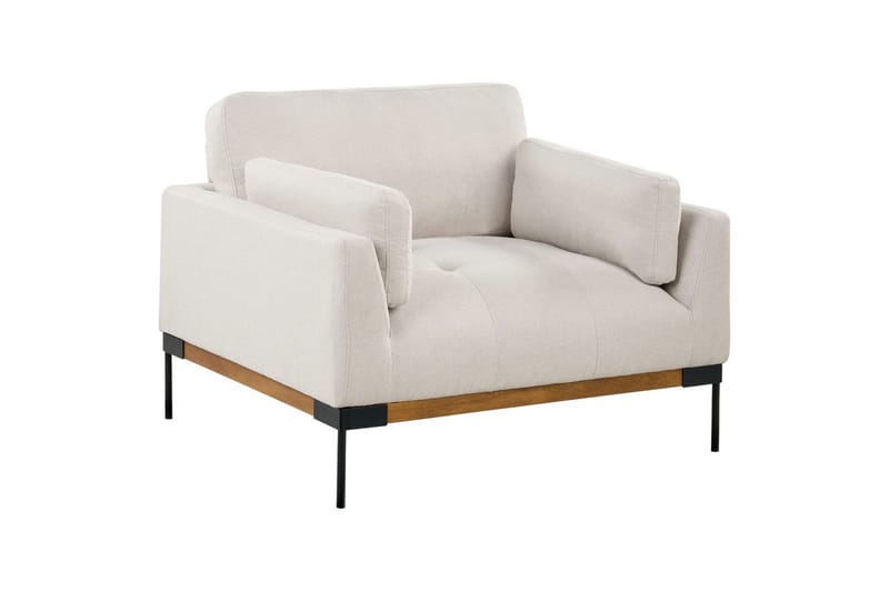 Fåtölj Skaven Beige/svart - Beige/svart - Möbler - Fåtölj & stolar - Fåtölj - Fåtölj utan armstöd