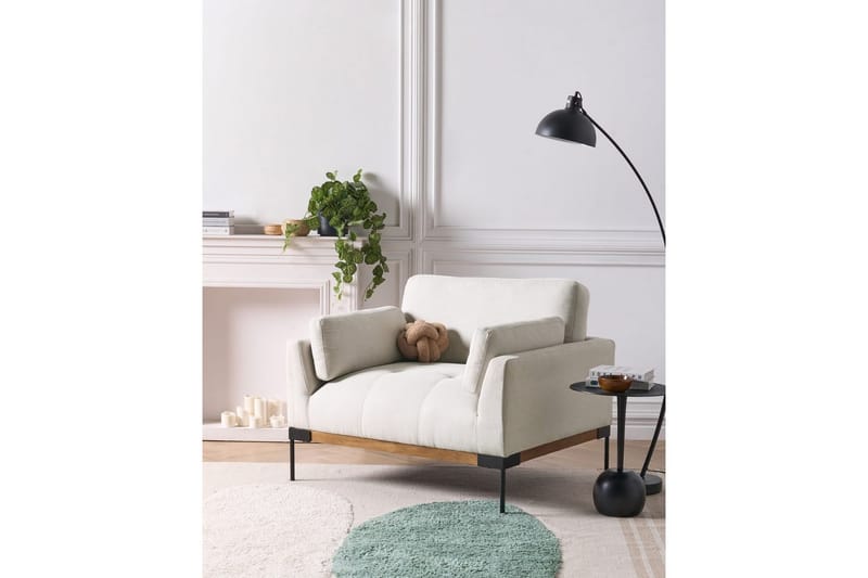Fåtölj Skaven Beige/svart - Beige/svart - Möbler - Fåtölj & stolar - Fåtölj - Fåtölj utan armstöd
