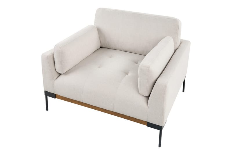 Fåtölj Skaven Beige/svart - Beige/svart - Möbler - Fåtölj & stolar - Fåtölj - Fåtölj utan armstöd