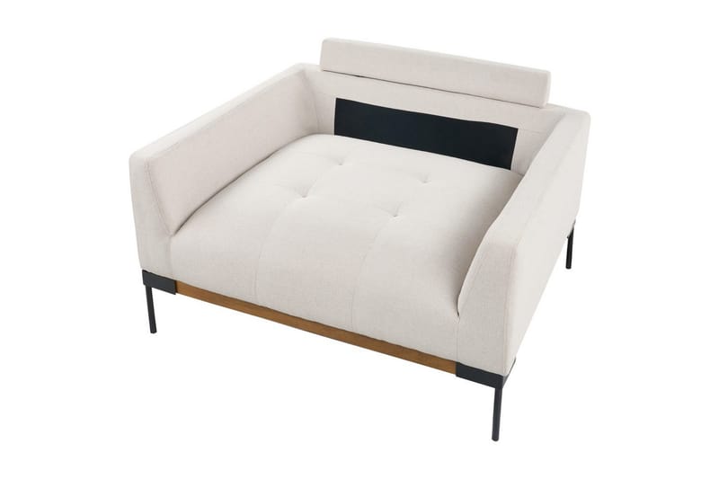 Fåtölj Skaven Beige/svart - Beige/svart - Möbler - Fåtölj & stolar - Fåtölj - Fåtölj utan armstöd