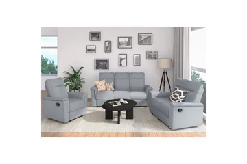 Fåtölj Southbrook Ljusgrå, Tyg/Trä/Metall, Manuell vilstol - Ljusgrå, Tyg/Trä/Metall, Manuell vilstol - Möbler - Fåtölj & stolar - Fåtölj - Biofåtölj & reclinerfåtölj