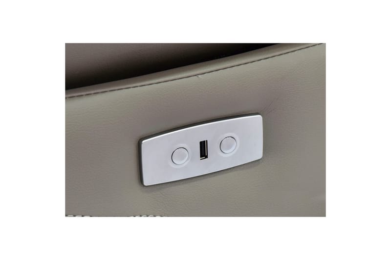 Fåtölj Southbrook Ljusgrå, PU/trä/metall, Elektrisk vilstol - Ljusgrå, PU/trä/metall, Elektrisk vilstol - Möbler - Fåtölj & stolar - Fåtölj - Biofåtölj & reclinerfåtölj