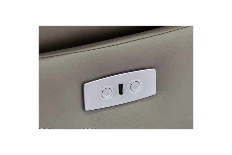 Fåtölj Southbrook Ljusgrå, PU/trä/metall, Elektrisk vilstol - Ljusgrå, PU/trä/metall, Elektrisk vilstol - Möbler - Fåtölj & stolar - Fåtölj - Biofåtölj & reclinerfåtölj