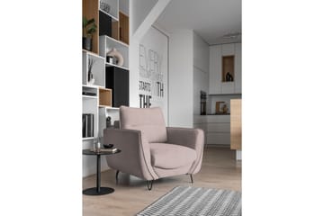 Fåtölj Swentzel - Ljusrosa - Möbler - Fåtölj & stolar - Fåtölj