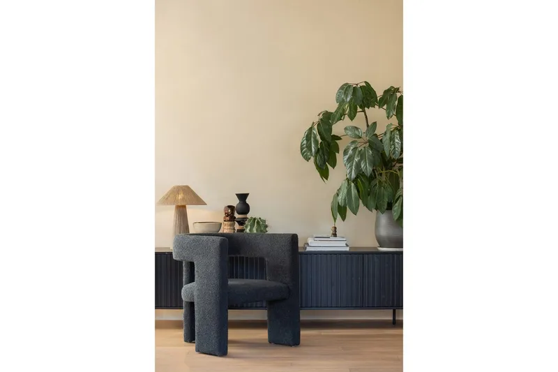 Fåtölj Tiwa - Mörkgrå - Möbler - Fåtölj & stolar - Fåtölj