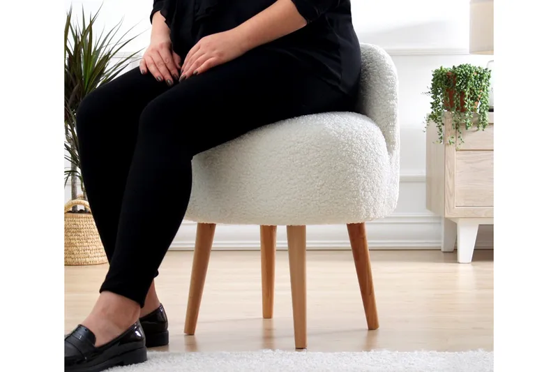 Brookings Fåtölj 48 cm - Vit - Möbler - Fåtölj & stolar - Fåtölj - Fåt ölj utan armstöd