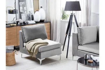 Evja 1-sits Modul - Sammet/Grå - Möbler - Fåtölj & stolar - Fåtölj - Fåtölj utan armstöd