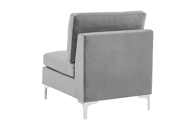 Evja 1-sits Modul - Sammet/Grå - Möbler - Fåtölj & stolar - Fåtölj - Fåtölj utan armstöd