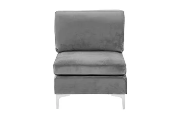 Evja 1-sits Modul - Sammet/Grå - Möbler - Fåtölj & stolar - Fåtölj - Fåtölj utan armstöd