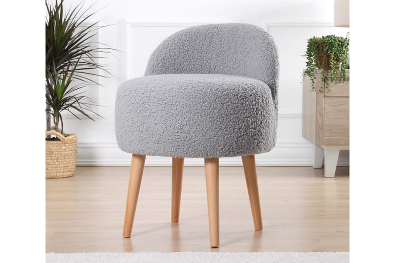 Fåtölj Hutchinson 48 cm - Grå - Möbler - Fåtölj & stolar - Fåtölj - Fåtölj utan armstöd