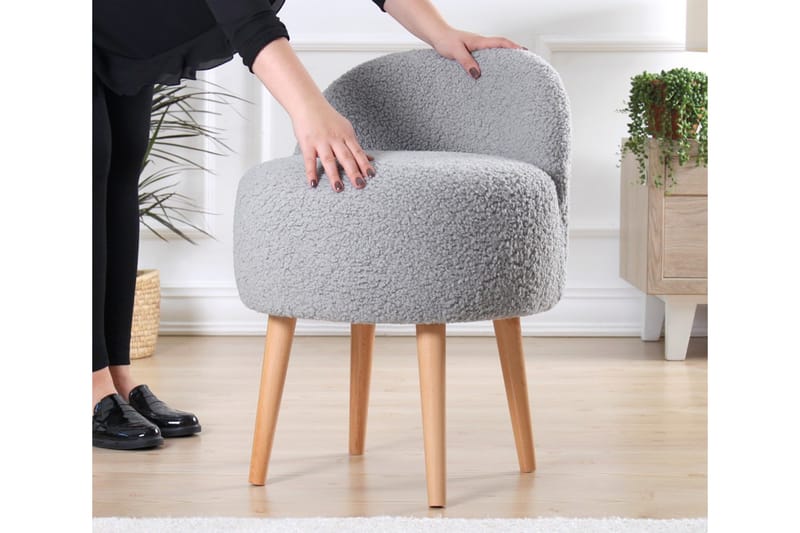 Fåtölj Hutchinson 48 cm - Grå - Möbler - Fåtölj & stolar - Fåtölj - Fåtölj utan armstöd