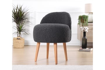 Fåtölj Hutchinson 48 cm - Mörkgrå - Möbler - Fåtölj & stolar - Fåtölj - Fåtölj utan armstöd