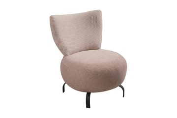 Fåtölj Larroque - Rosa/Natur - Möbler - Fåtölj & stolar - Fåtölj - Fåtölj utan armstöd