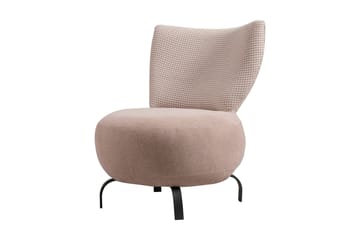 Fåtölj Larroque - Rosa/Svart - Möbler - Fåtölj & stolar - Fåtölj - Fåtölj utan armstöd