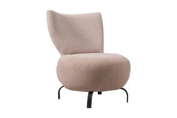 Fåtölj Larroque - Rosa/Svart - Möbler - Fåtölj & stolar - Fåtölj - Fåtölj utan armstöd