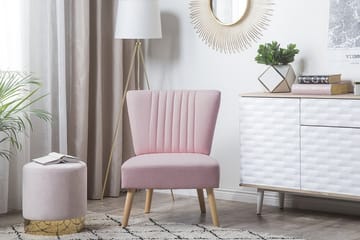 Fåtölj Vaasa - Rosa - Möbler - Fåtölj & stolar - Fåtölj - Fåtölj utan armstöd