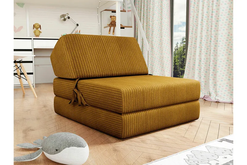 Kintore Fåtölj NO_BRAND Dark yellow - Möbler - Fåtölj & stolar - Fåtölj - Bäddfåtölj