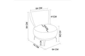 Lolya Fåtölj - Antracit/Natur - Möbler - Fåtölj & stolar - Fåtölj - Fåtölj utan armstöd
