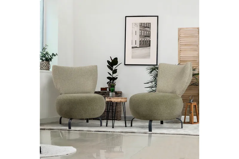 Lolya Fåtölj - Grön/Natur - Möbler - Fåtölj & stolar - Fåtölj - Fåtölj utan armstöd