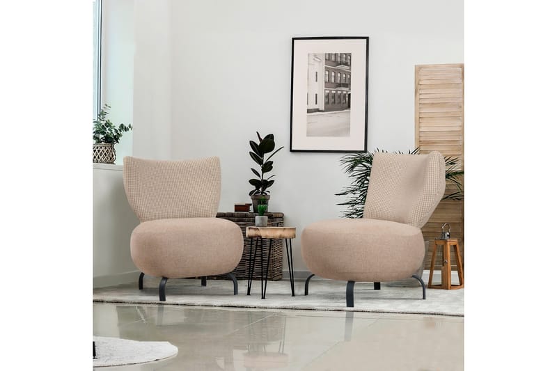 Lolya Fåtölj - Krämvit/Natur - Möbler - Fåtölj & stolar - Fåtölj - Fåtölj utan armstöd