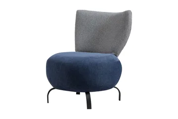 Lolya Fåtölj - Mörkblå/Natur - Möbler - Fåtölj & stolar - Fåtölj - Fåtölj utan armstöd