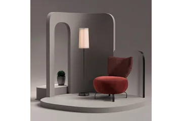 Lolya Fåtölj - Röd/Svart - Möbler - Fåtölj & stolar - Fåtölj - Fåtölj utan armstöd