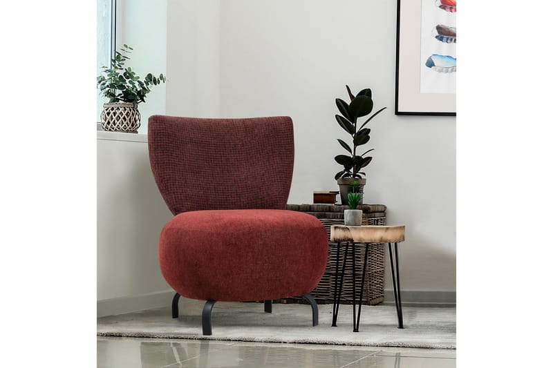 Lolya Fåtölj - Röd/Svart - Möbler - Fåtölj & stolar - Fåtölj - Fåtölj utan armstöd