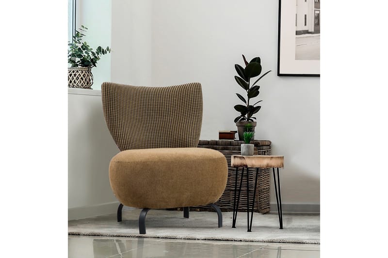 Lolya Fåtölj - Senapsgul/Natur - Möbler - Fåtölj & stolar - Fåtölj - Fåtölj utan armstöd